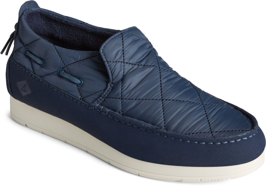 Slip De Nailon Moc-sider En Sperry Azul Marino