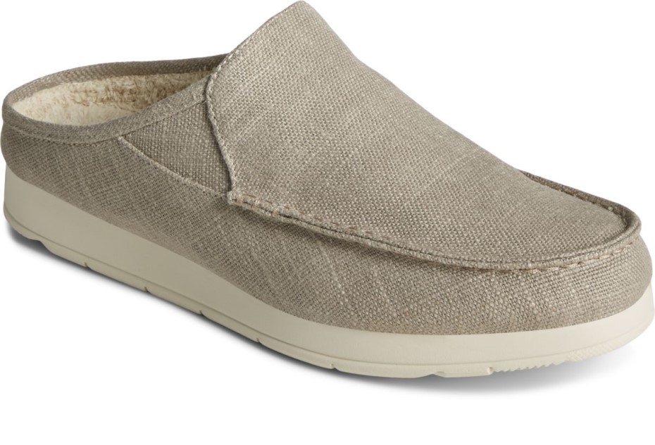 Moc-sider Textil Mule Sperry Taupe