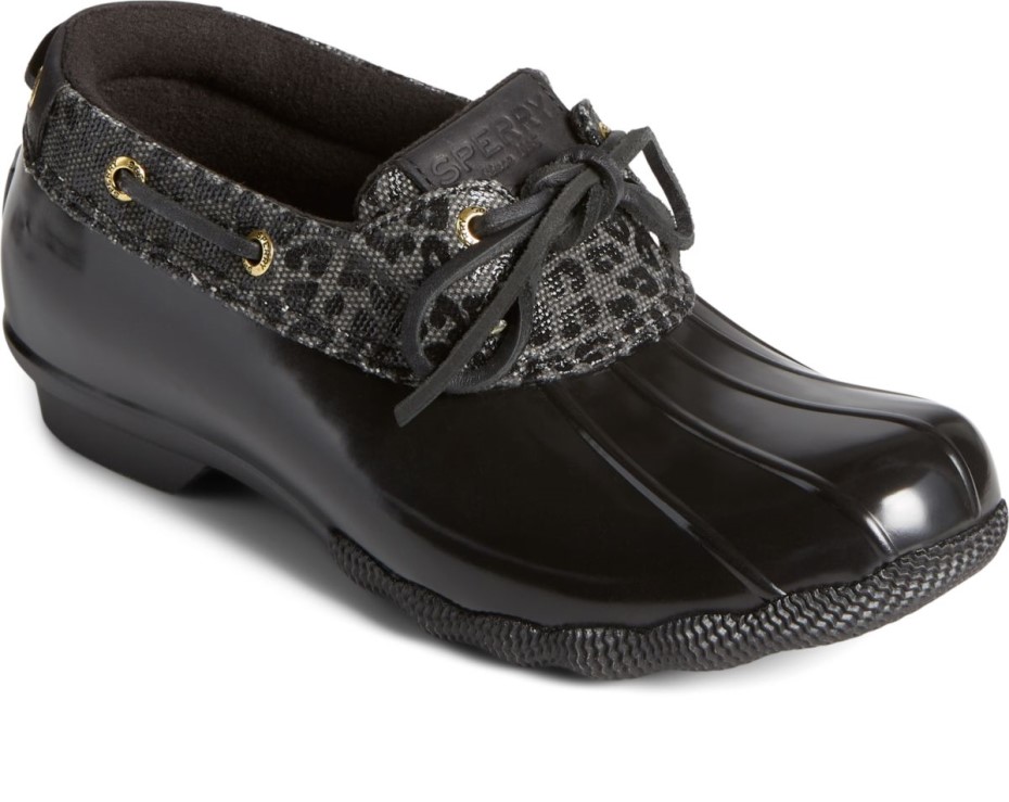 Bota De Agua Salada Guepardo 1 Ojo Pato Sperry Negro