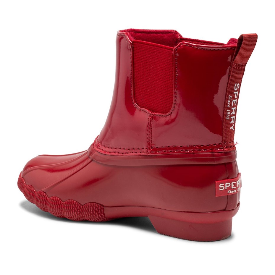 Botas De Agua Salada Chelsea Jr Rojo Sperry