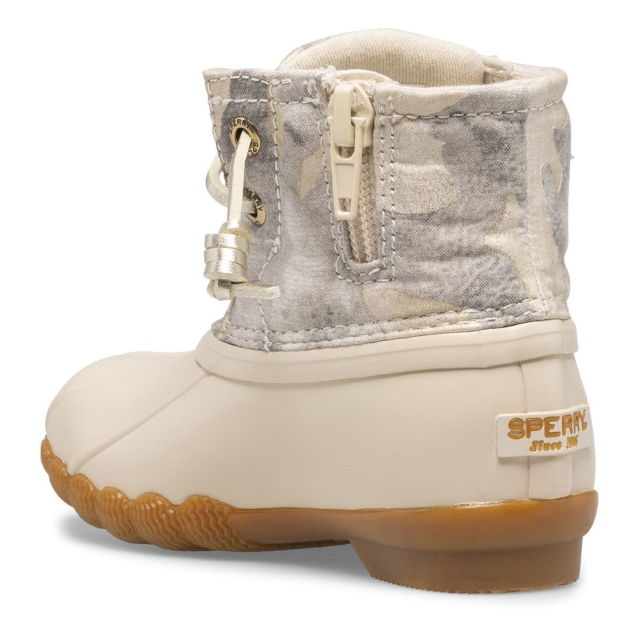 Bota De Pato De Camuflaje Metálico De Agua Salada Avena Sperry