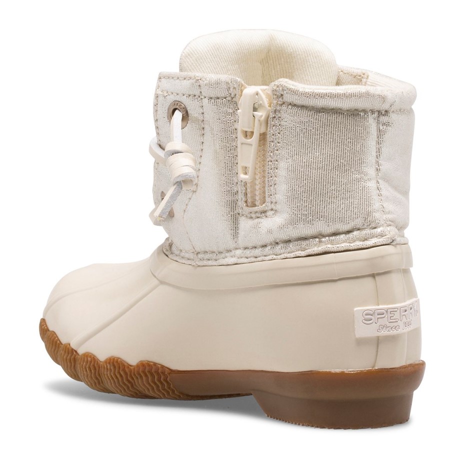 Bota De Pato Metálica De Agua Salada Marfil Sperry