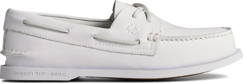 Náutico Con 2 Ojales Original Auténtico Reciclado Blanco Sperry