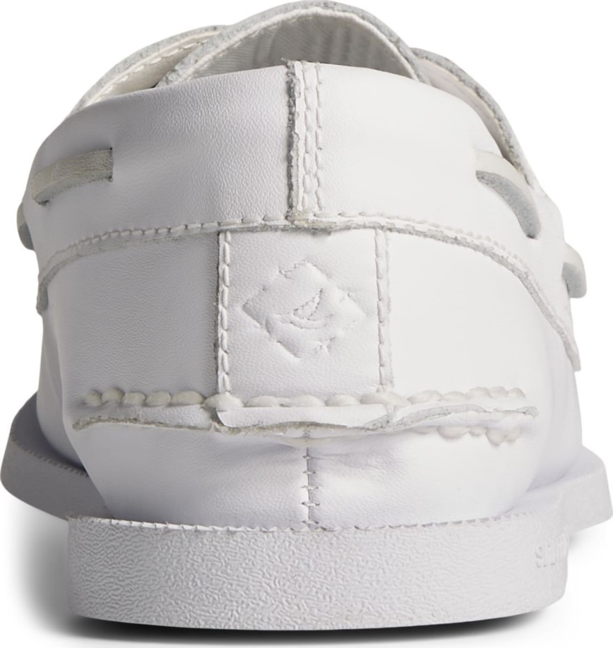 Náutico Con 2 Ojales Original Auténtico Reciclado Blanco Sperry