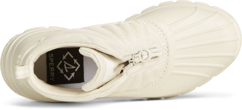 Bota Con Cremallera Y Flotador De Pato Reciclado Sperry Marfil