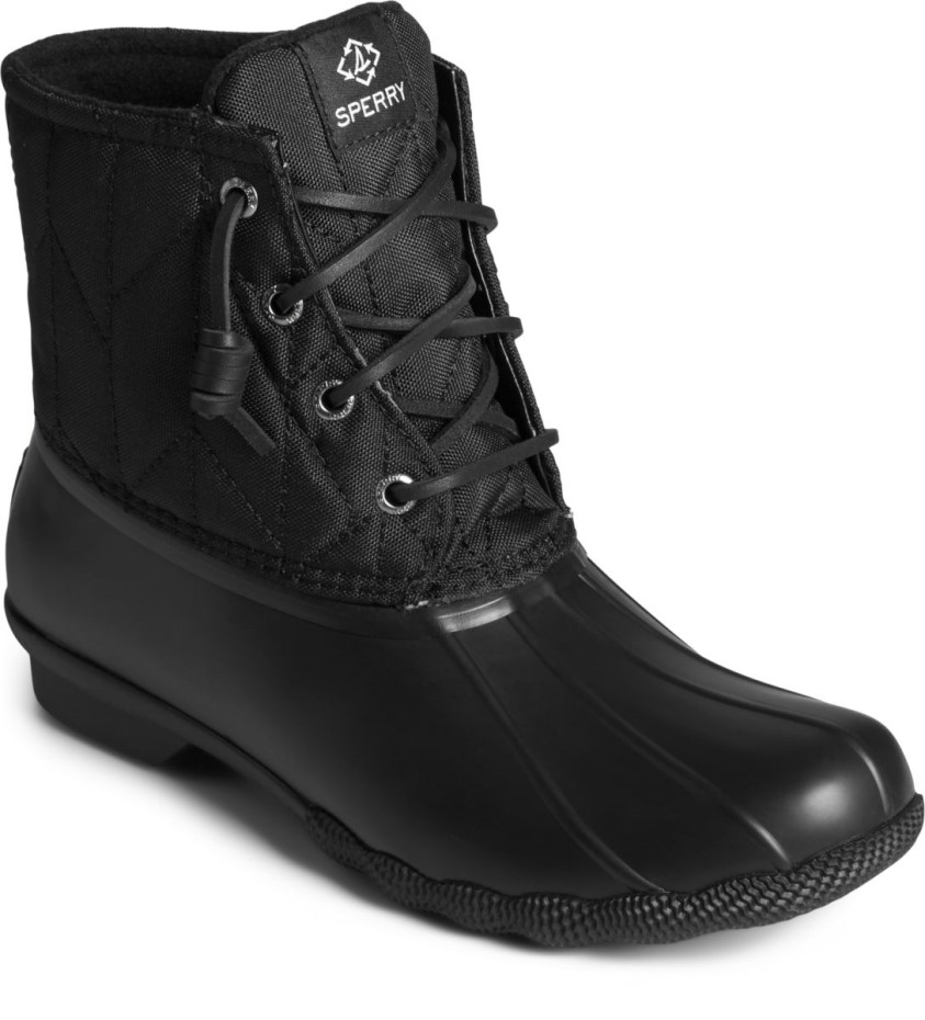 Bota De Pato De Nailon Reciclado Para Agua Salada Sperry Negro