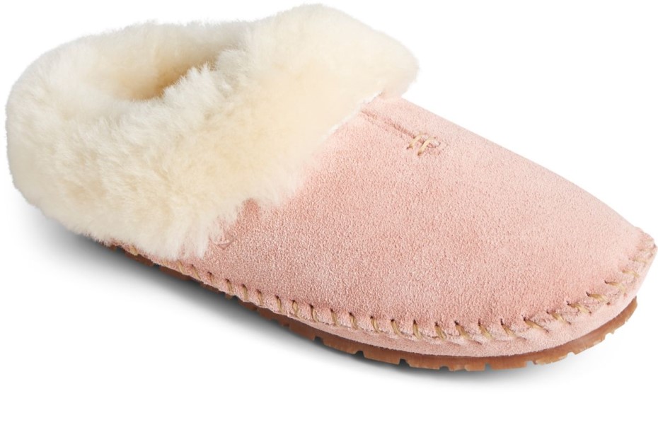 Pantuflas Con Zuecos De Piel De Oveja Rubor Sperry