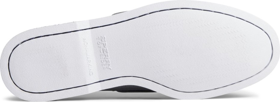 Náutico Perforado Con 2 Ojales Original Auténtico De Sperry Gris