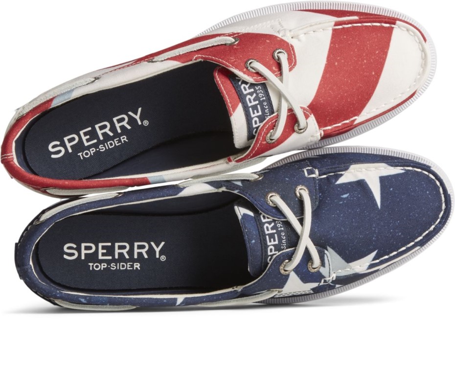 Sperry Auténtico Original Americana Náutico Rojo Blanco Azul