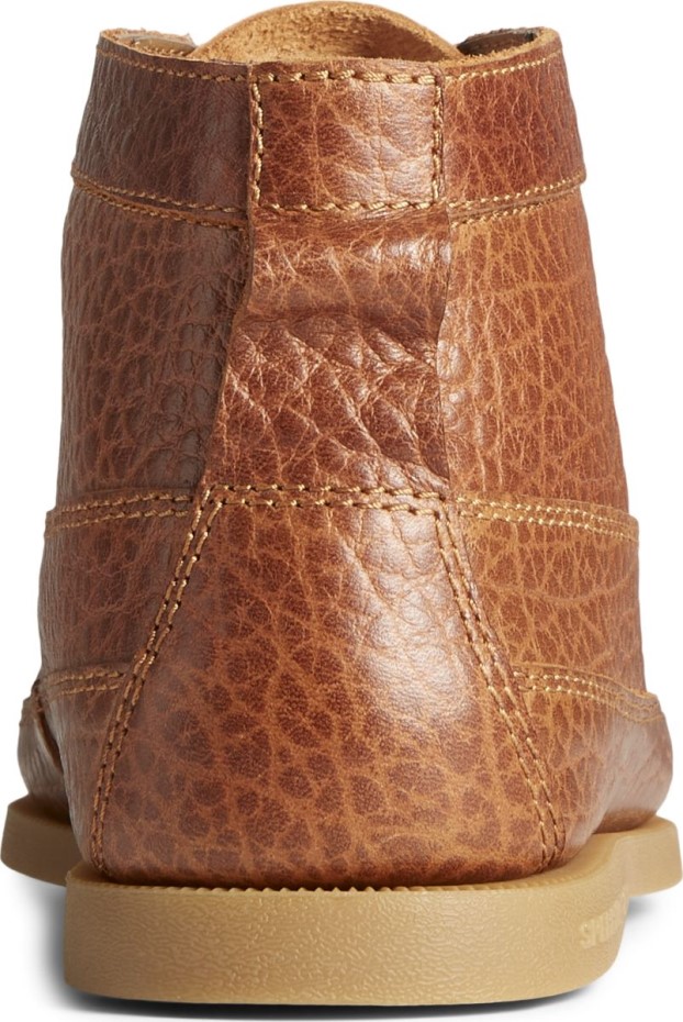 Sperry Auténtico Original Barco De Cuero Caído Chukka Tan