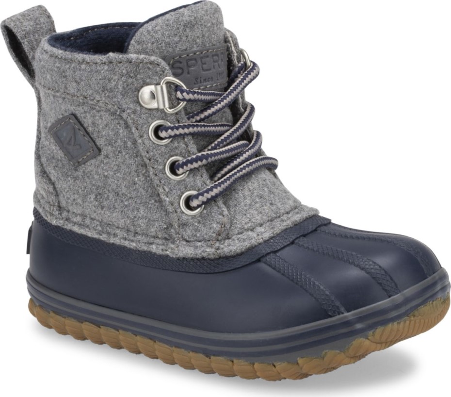 Bota Sperry Bowline Gris Azul Marino