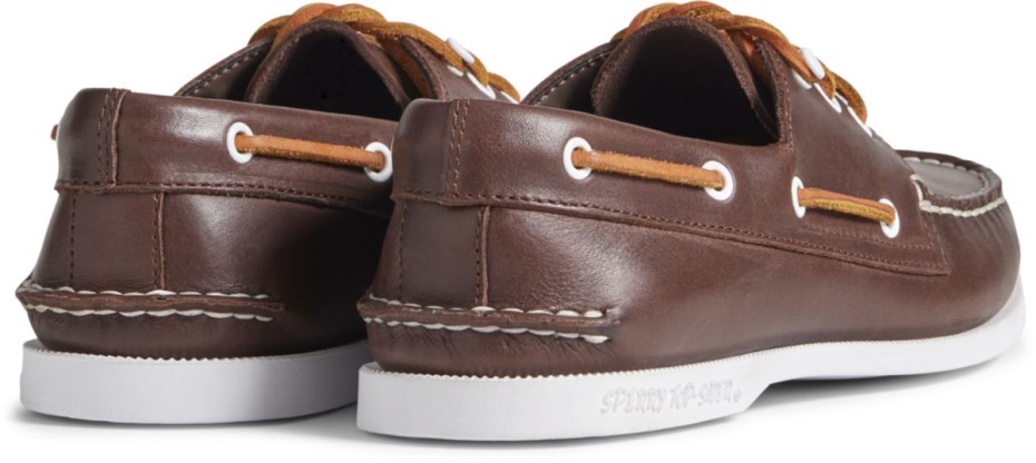 Náutico De Piel Con 3 Ojales Original Auténtico Sperry Cloud Marrón Clásico