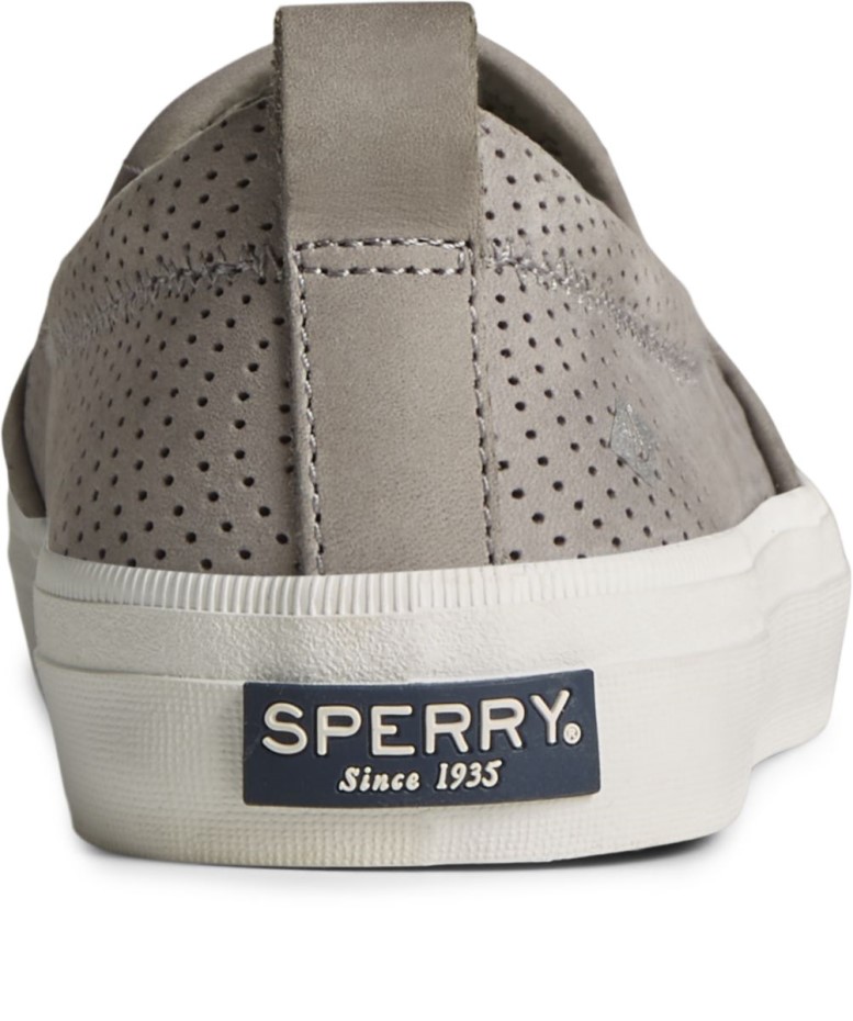 Sperry Crest Twin Gore Leather Wave Zapatilla Perforada Gris