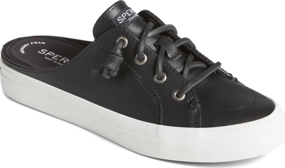 Zapatillas Sperry Crest Vibe Cuero Mule Negras