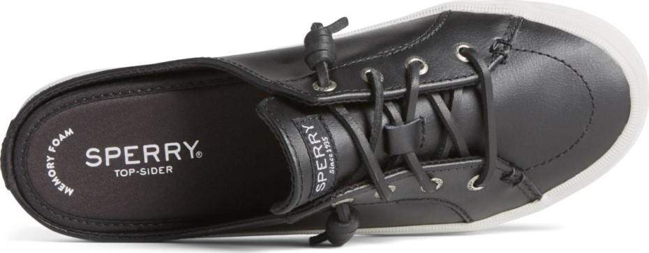 Zapatillas Sperry Crest Vibe Cuero Mule Negras