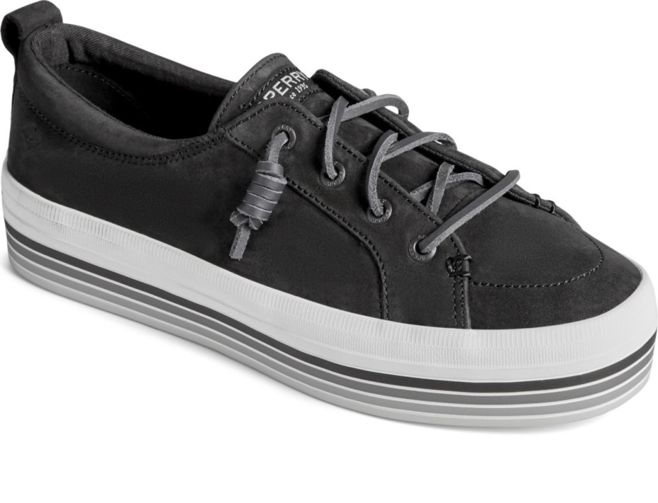 Zapatillas Sperry Crest Vibe Plataforma Raya Negro