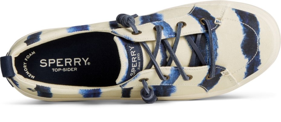 Zapatillas Sperry Crest Vibe Tie Dye Raya Azul Marino