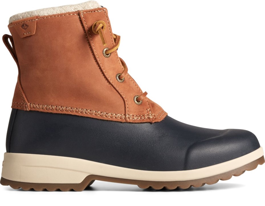 Sperry Repeler Marítimo Botas De Nieve Thinsulate Bronceado Azul Marino