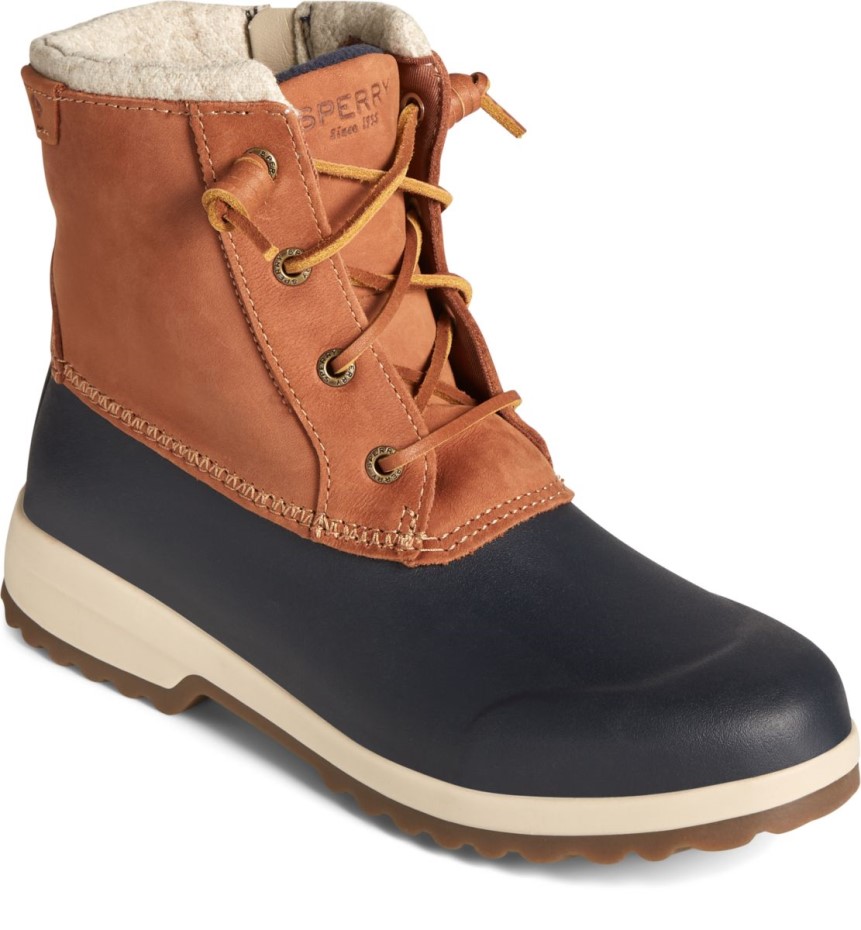 Sperry Repeler Marítimo Botas De Nieve Thinsulate Bronceado Azul Marino