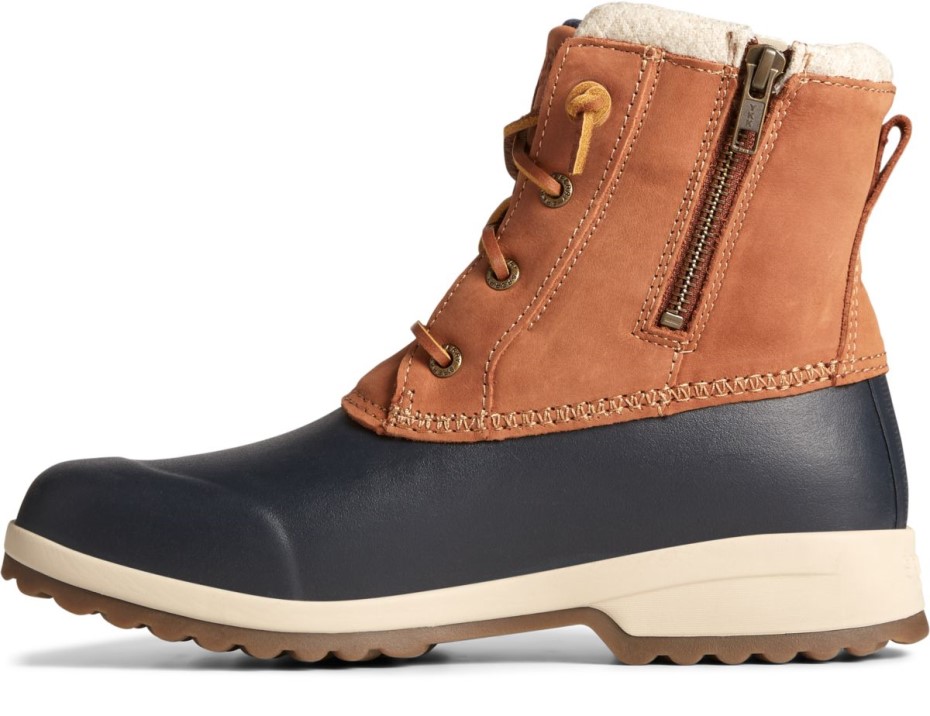 Sperry Repeler Marítimo Botas De Nieve Thinsulate Bronceado Azul Marino