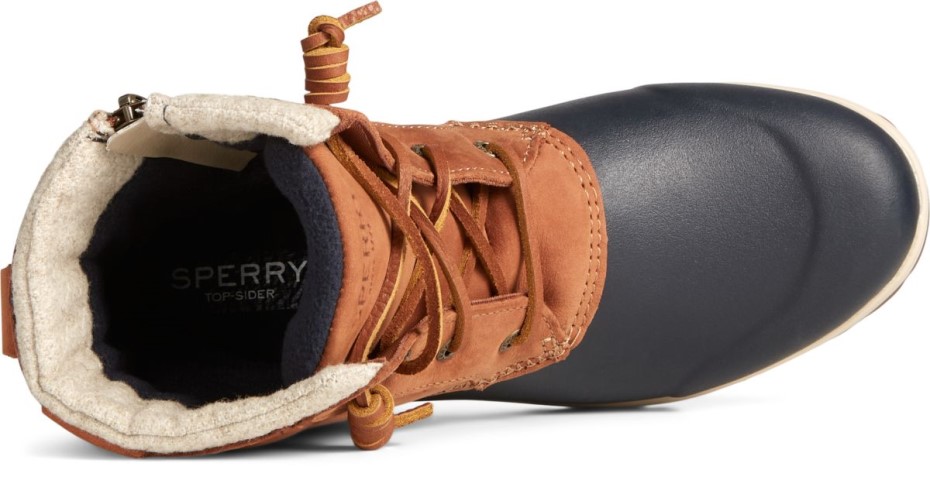 Sperry Repeler Marítimo Botas De Nieve Thinsulate Bronceado Azul Marino