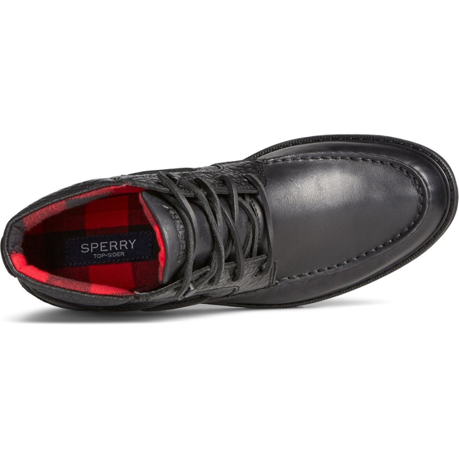 Sperry - Botas Chukka Originales Y Auténticas Para Hombre, Color Negro