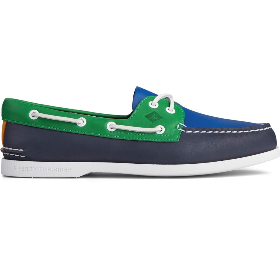 Sperry - Zapato Náutico Para Hombre, Auténtico Y Original, Color Azul Marino, Multicolor