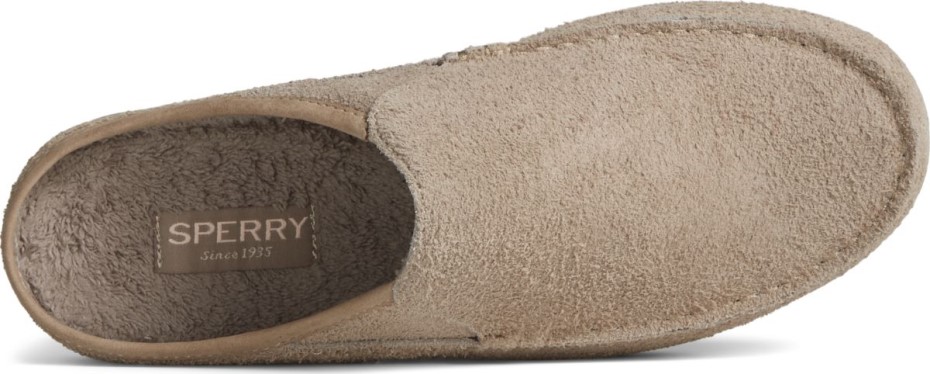 Slip On De Ante Moc-sider Sperry En Gris Topo