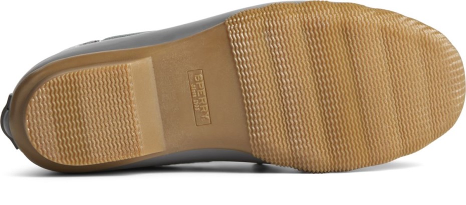 Bota De Pato De Lana A Cuadros Con 1 Ojo De Agua Salada Sperry Gris