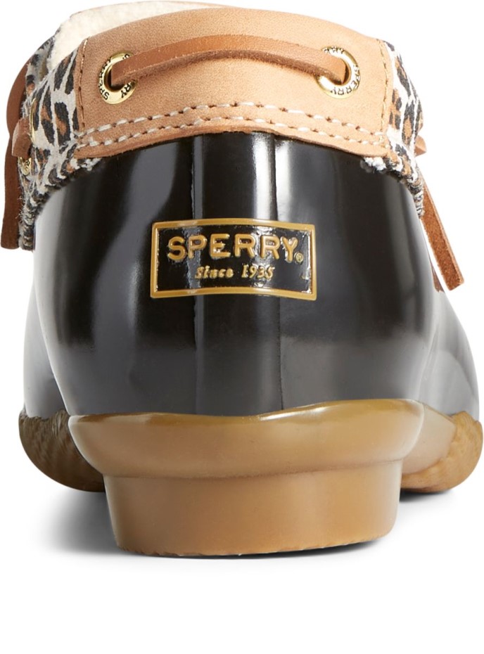 Sperry Saltwater Cheetah Bota De Pato De 1 Ojo Bronceado