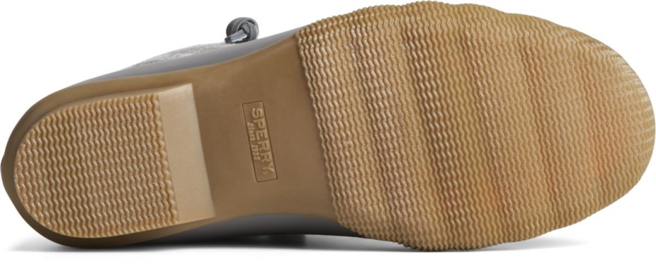 Bota De Pato De Lana A Cuadros De Agua Salada Sperry Gris