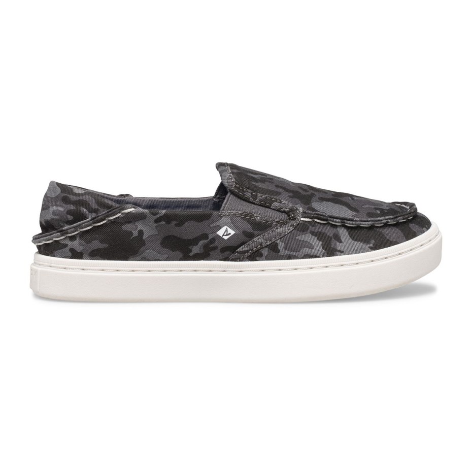 Zapatilla Lavable Sperry Salty Camo Gris