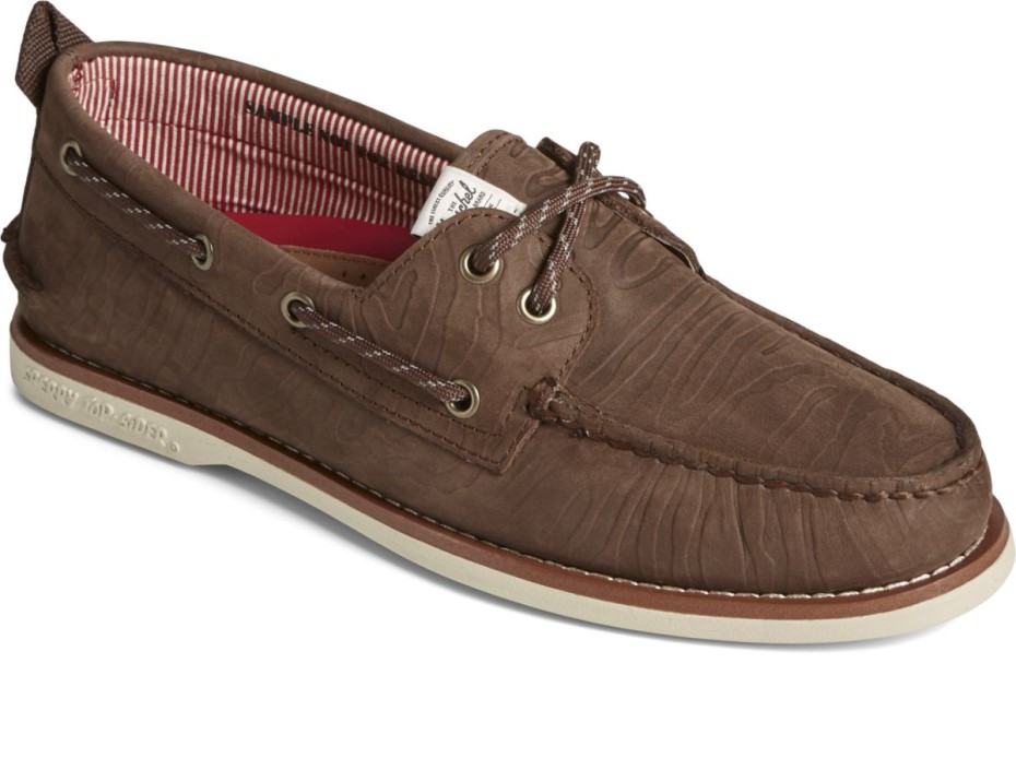 Sperry Sperry X Herschel Auténtico Original Náutico Con 2 Ojales Marrón
