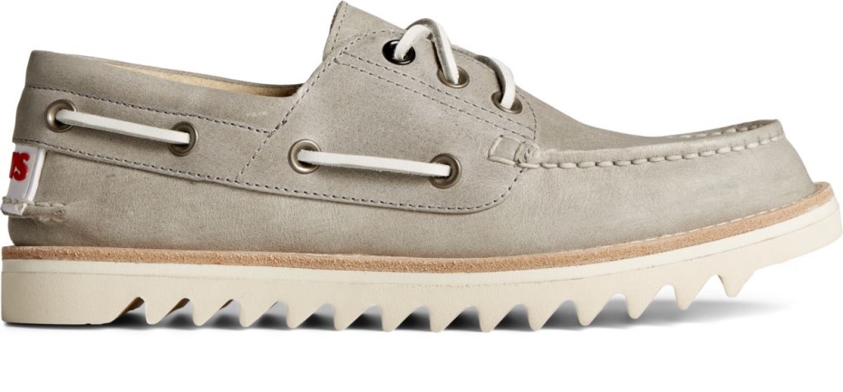 Sperry Sperry X Mandíbulas Auténtico Original Náutico De 3 Ojales Gris