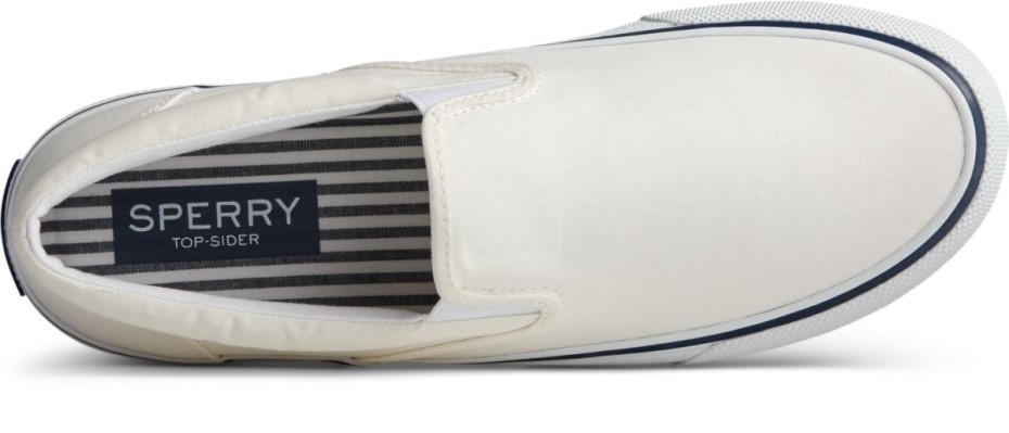 Sperry Striper Ii Sin Cordones En La Zapatilla De Deporte Blanco