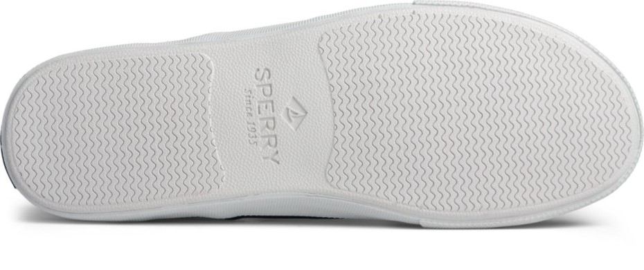 Sperry Striper Ii Sin Cordones En La Zapatilla De Deporte Blanco