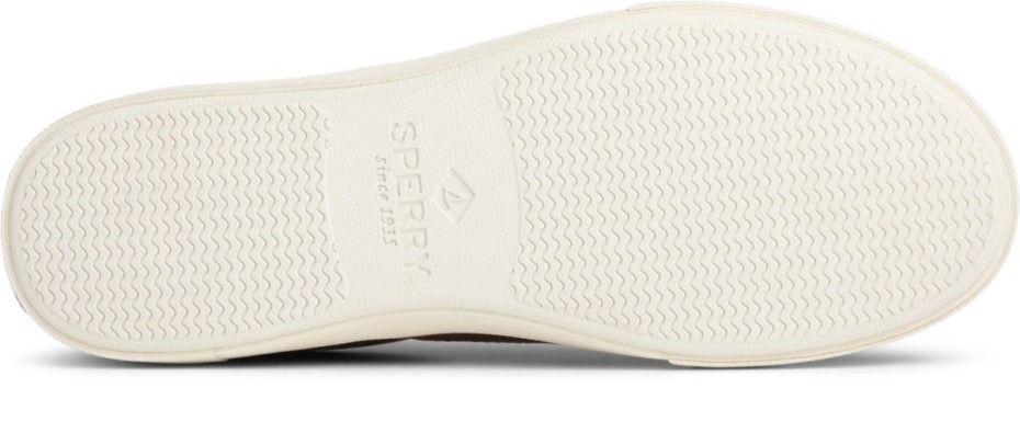 Zapatillas Sperry Striper Plushwave Cvo De Piel Tostado Oscuro