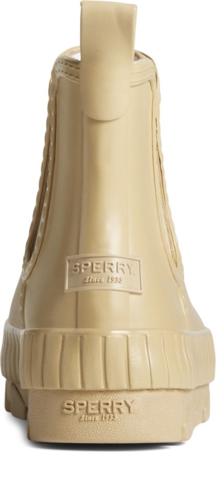 Bota De Lluvia De Caucho Perlado Chelsea Sperry Torrent Caqui