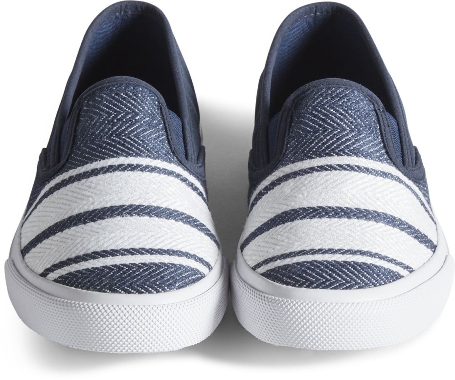 Zapatillas Sin Cordones De Lino Unisex Sperry Azul Marino
