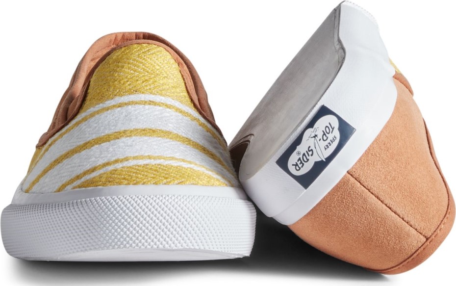 Zapatillas Sin Cordones De Lino Unisex Sperry Color Canela