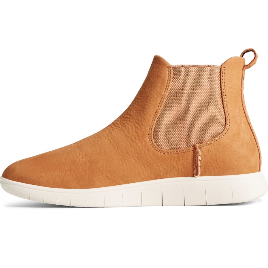 Sperry Coastal Plushwave - Botines Chelsea Para Mujer, Color Tostado