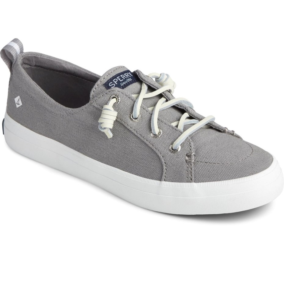 Sperry Crest Vibe - Zapato De Lino Para Mujer, Color Gris