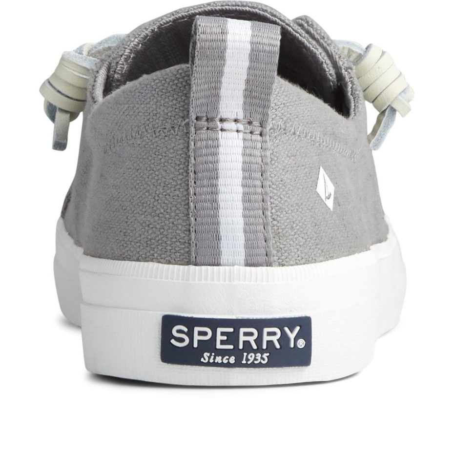 Sperry Crest Vibe - Zapato De Lino Para Mujer, Color Gris