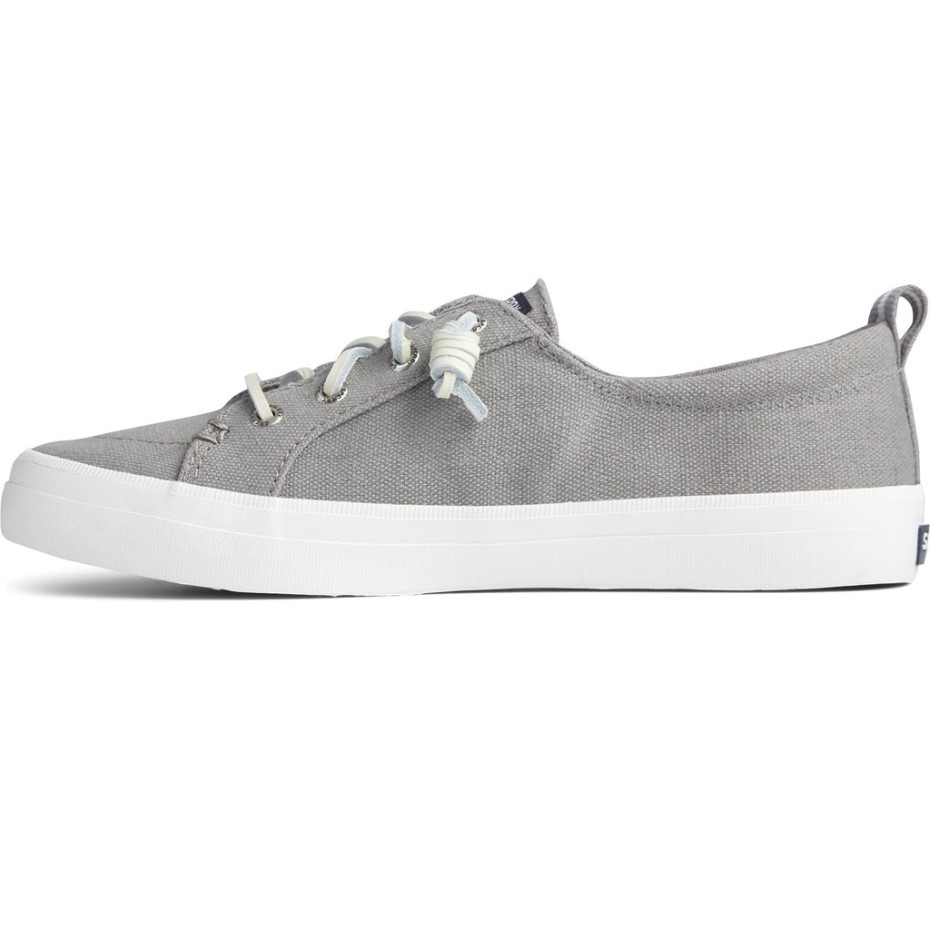 Sperry Crest Vibe - Zapato De Lino Para Mujer, Color Gris