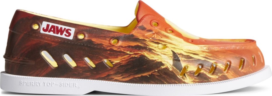 Sperry X Mandíbulas Auténtico Original Barco Flotador Sperry Naranja