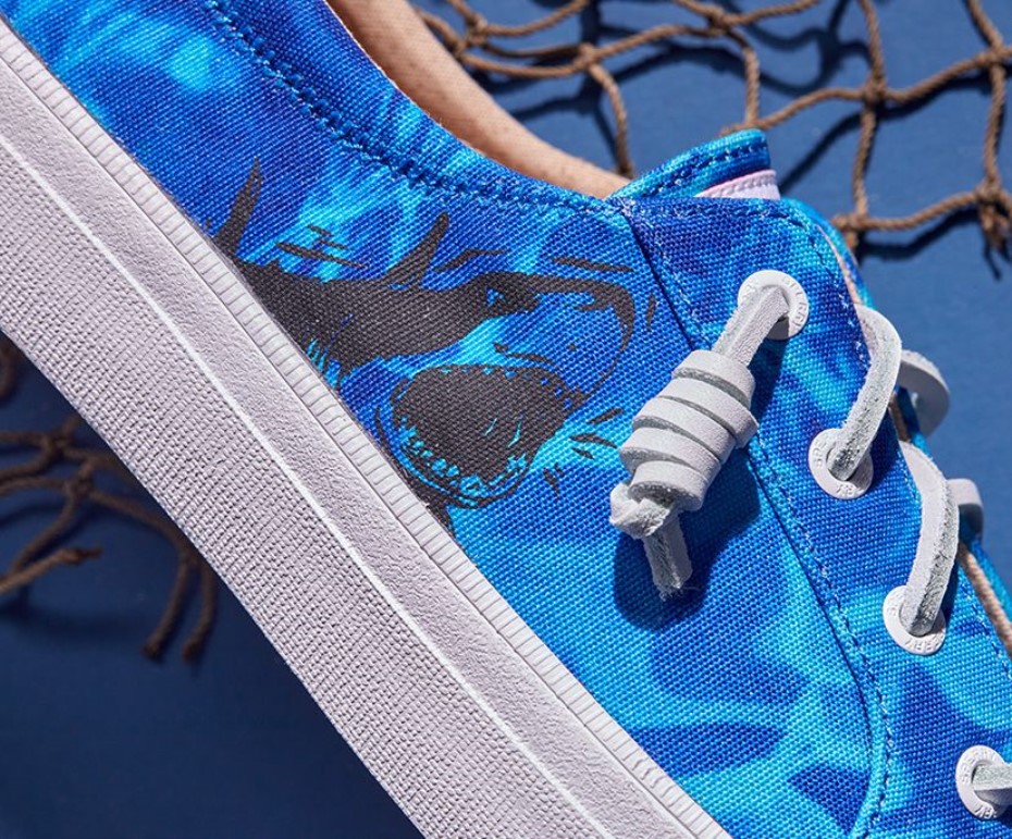 Sperry X Mandíbulas Crest Vibe Tiburón Zapatilla De Deporte Azul Sperry