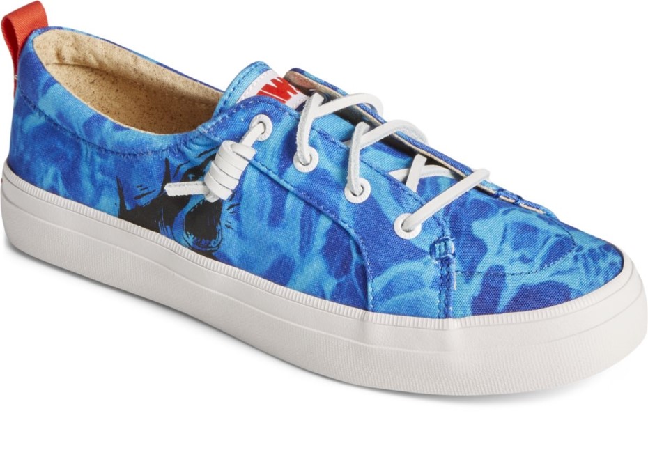 Sperry X Mandíbulas Crest Vibe Tiburón Zapatilla De Deporte Azul Sperry
