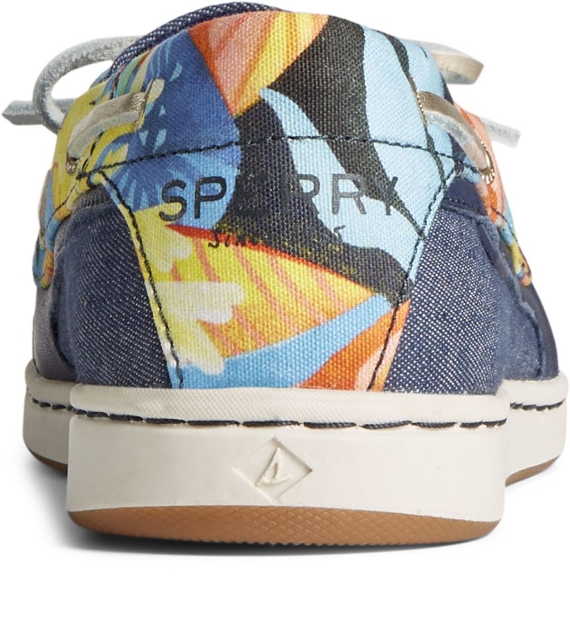 Estrella De Mar Coral Floral Náutico Azul Marino Multi Sperry