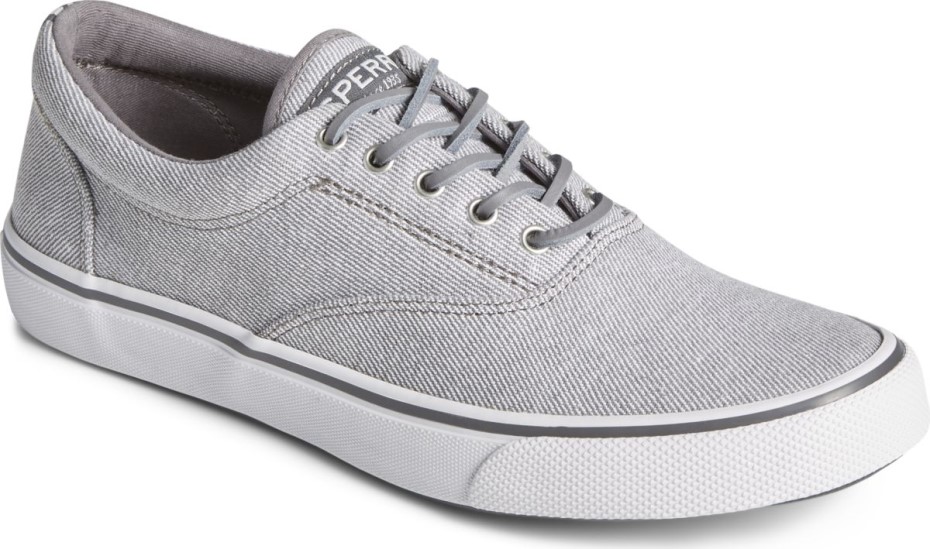 Zapatilla De Deporte De Sarga Lavada Cvo Striper Ii Gris Sperry