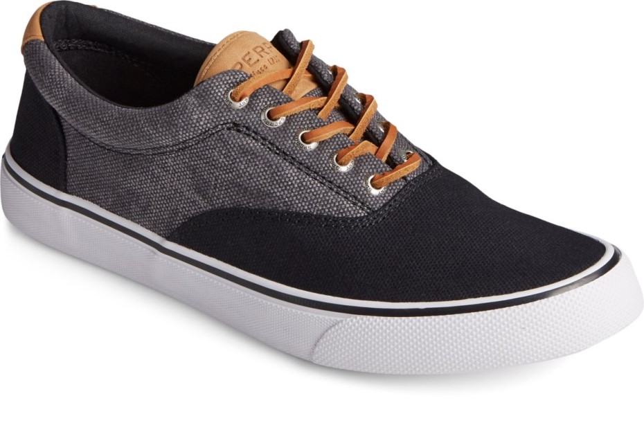 Zapatillas Striper Ii Cvo De Lona Cerosa Tonal Gris Sperry